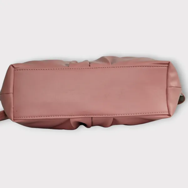 Peach_PU_Stylish_Self_Design_Crossbody_Sling_Bag_For_Women_&_Girls_(10_X_4_X_7_Inch)
