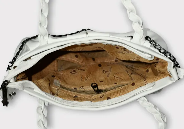 White_PU_Stylish_Self_Design_Crossbody_Sling_Bag_For_Women_&_Girls_(10_X_4_X_7_Inch)