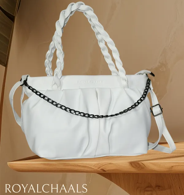 White_PU_Stylish_Self_Design_Crossbody_Sling_Bag_For_Women_&_Girls_(10_X_4_X_7_Inch)