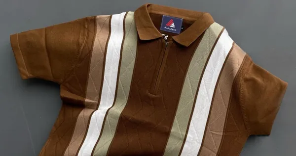 Men's_Collar_Chain_Knitted_Cotton_Colorblock_Multicolor_T-Shirt__