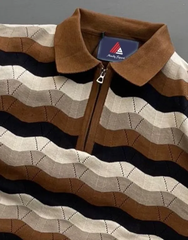 Men's_Collar_Chain_Knitted_Cotton_Fancy_Half_Sleeve_T-Shirt_