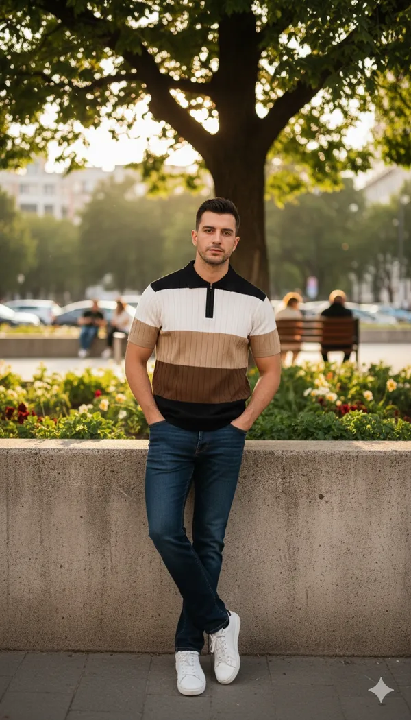 Men's_Collar_Chain_Knitted_Cotton_Half_Sleeve_Fancy__Multicolor_T-Shirt_