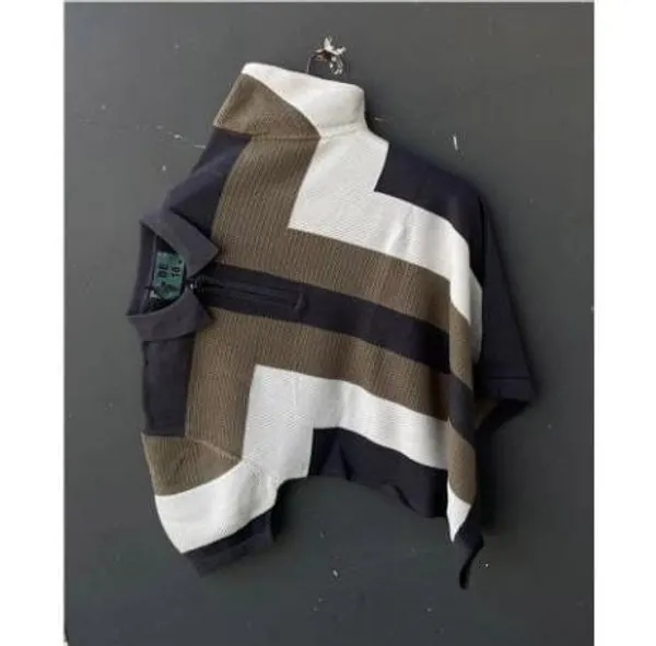 Men's_Collar_Chain_Knitted_Cotton_Multicolor_Fancy_T-Shirt_