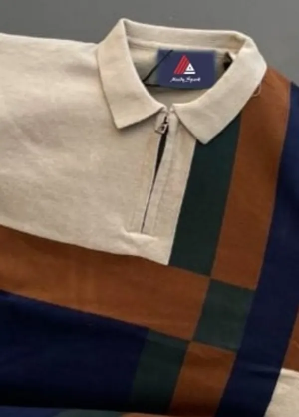Men's_Collar_Chain_Knitted_Cotton_Multicolor_Fancy_T-Shirt__