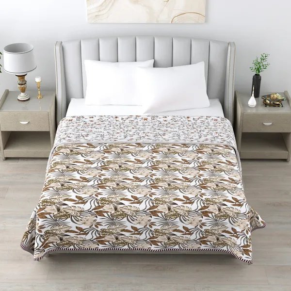 Double_Bed_Brown_&_White_Cotton_Reversible_Dohar_Printed_Blanket_Soft_&_Lightweight_AC_Comforter_Perfect_Festive_Gift_Blankets