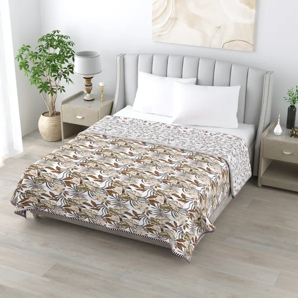 Double_Bed_Brown_&_White_Cotton_Reversible_Dohar_Printed_Blanket_Soft_&_Lightweight_AC_Comforter_Perfect_Festive_Gift_Blankets