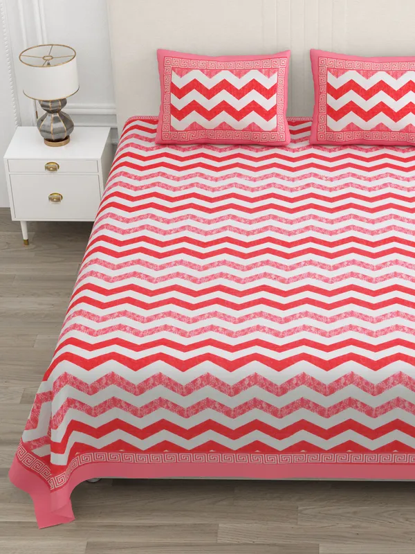 Double_Bed_Red_Cotton_Bedsheet_For_Double_Bed_With_2_Pillow_Covers_Premium_King_Size_Bedsheets