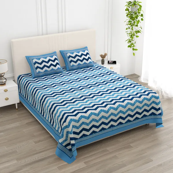Double_Bed_Blue_Cotton_Bedsheet_For_Double_Bed_With_2_Pillow_Covers_Premium_King_Size_Bedsheets