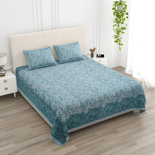 Double_Bed_Blue_Cotton_Bedsheet_For_Double_Bed_With_2_Pillow_Covers_Premium_King_Size_Bedsheets