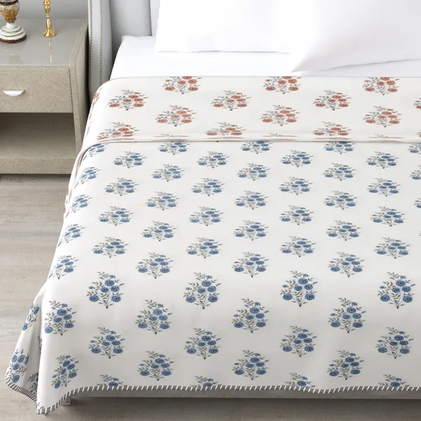 Double_Bed_Blue_&_Orange_Cotton_Reversible_Dohar_Printed_Blanket_Soft_&_Lightweight_AC_Comforter_Perfect_Festive_Gift_Blankets