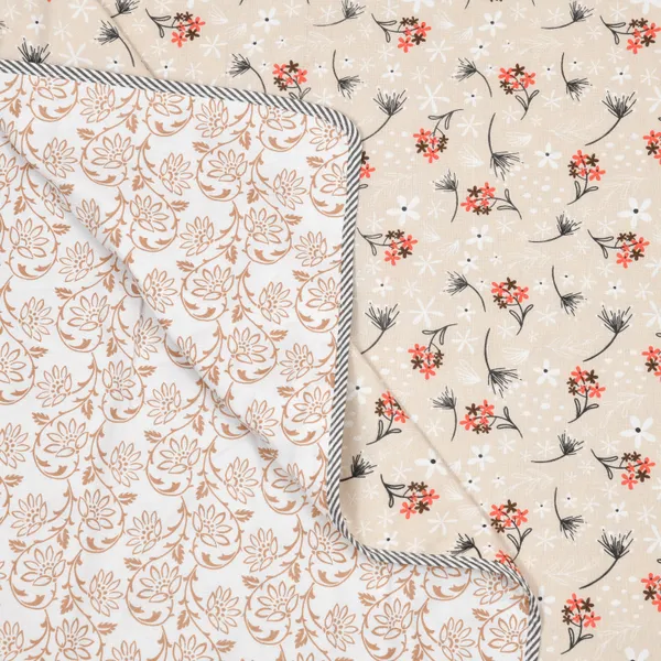 Double_Bed_Orange_&_cream_Cotton_Reversible_Dohar_Printed_Blanket_Soft_&_Lightweight_AC_Comforter_Perfect_Festive_Gift_Blankets