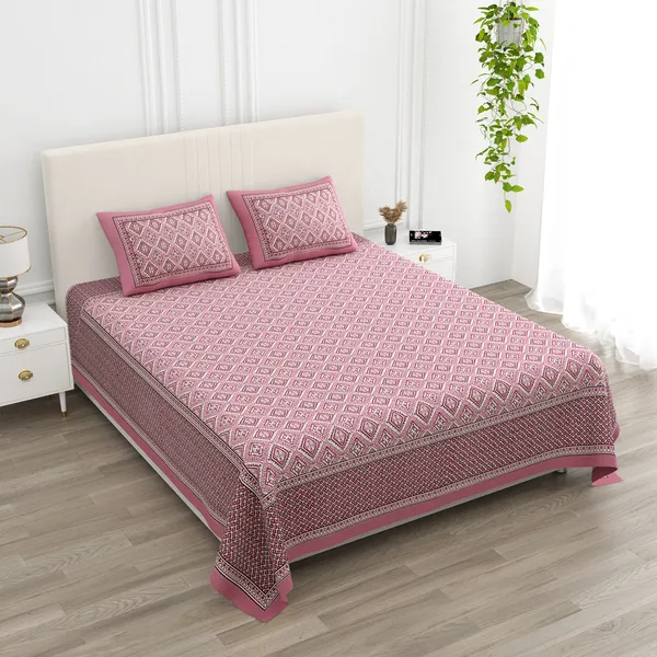 Double_Bed_Pink_Cotton_Bedsheet_For_Double_Bed_With_2_Pillow_Covers_Premium_King_Size_Bedsheets