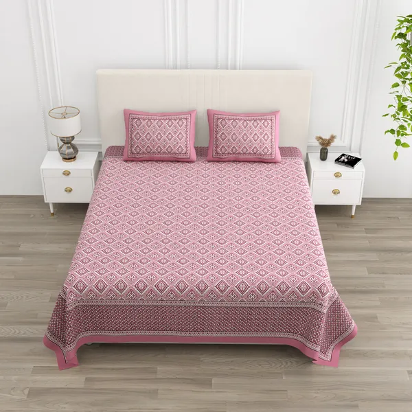 Double_Bed_Pink_Cotton_Bedsheet_For_Double_Bed_With_2_Pillow_Covers_Premium_King_Size_Bedsheets