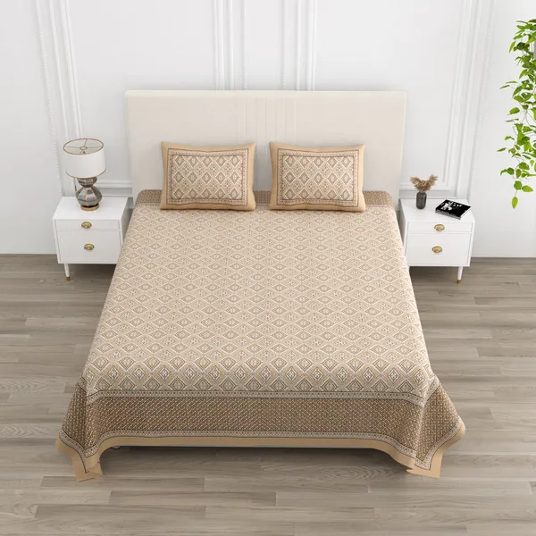 Double_Bed_Yellow_Cotton_Bedsheet_For_Double_Bed_With_2_Pillow_Covers_Premium_King_Size_Bedsheets