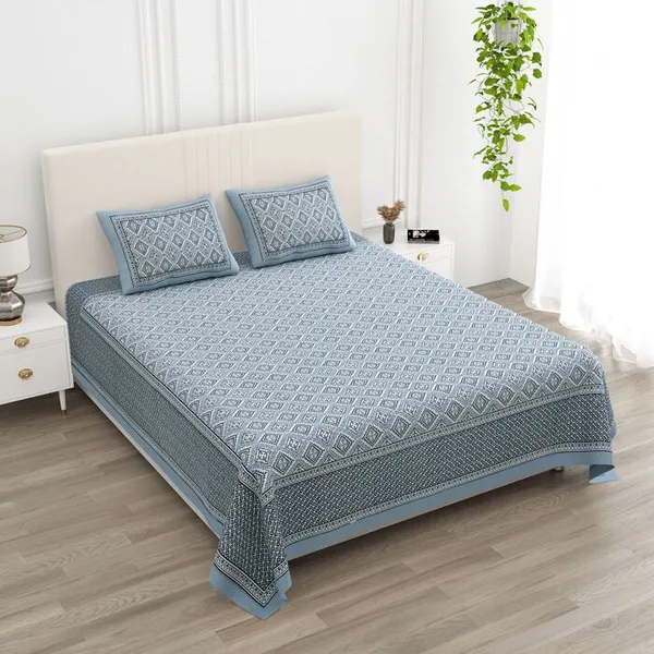 Double_Bed_Blue_Cotton_Bedsheet_For_Double_Bed_With_2_Pillow_Covers_Premium_King_Size_Bedsheets