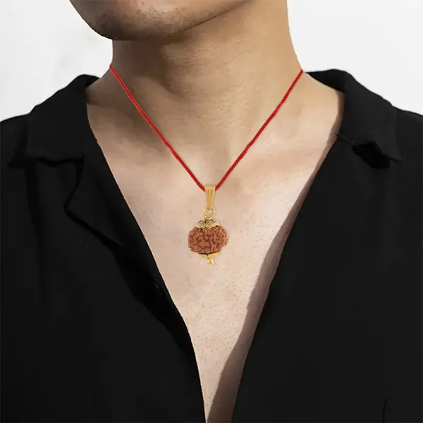 8_Mukhi_Rudraksha_Pendant_With_Red_Thread_|_For_Men_&_Women_Natural_&_Certified