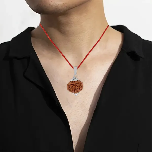 8_Mukhi_Rudraksha_Pendant_With_Red_Thread_|_For_Men_&_Women_Natural_&_Certified
