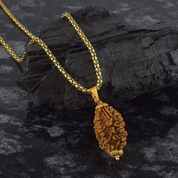 2_Mukhi_Nepali_Rudraksha_With_Sterling_Silver_Chain_|_For_Men_&_Women_Natural_&_Certified