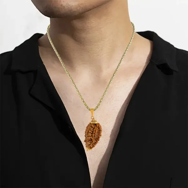 2_Mukhi_Nepali_Rudraksha_With_Sterling_Silver_Chain_|_For_Men_&_Women_Natural_&_Certified