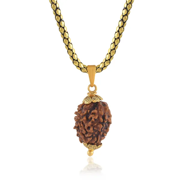 3_Mukhi_Nepali_Rudraksha_With_Sterling_Silver_Chain_|_For_Men_&_Women_Natural_&_Certified
