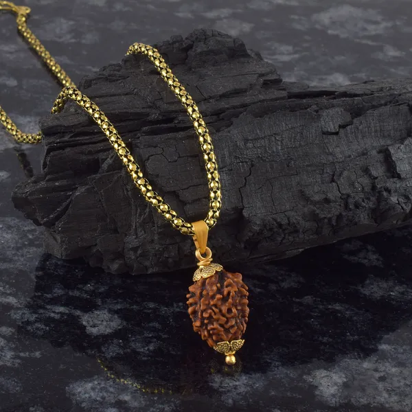 3_Mukhi_Nepali_Rudraksha_With_Sterling_Silver_Chain_|_For_Men_&_Women_Natural_&_Certified