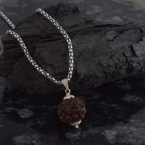 5_Mukhi_Rudraksha_Pendant_With_Chain_|_For_Men_&_Women_Natural_&_Certified
