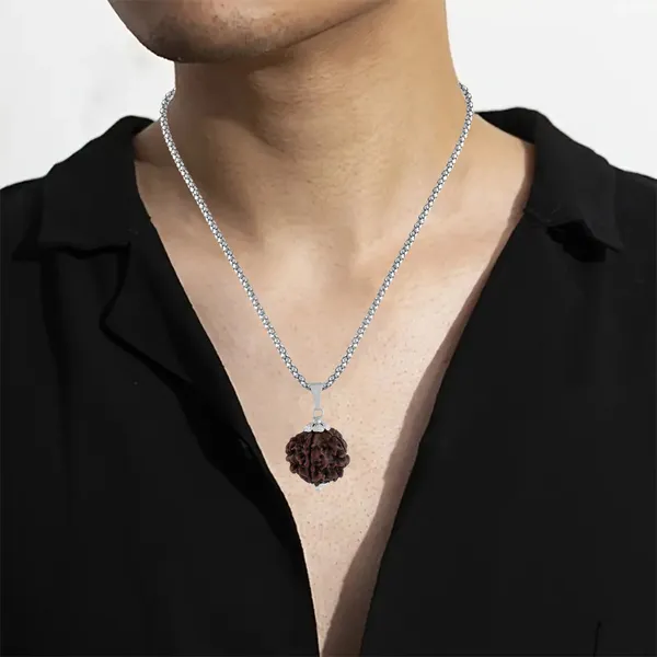 5_Mukhi_Rudraksha_Pendant_With_Chain_|_For_Men_&_Women_Natural_&_Certified