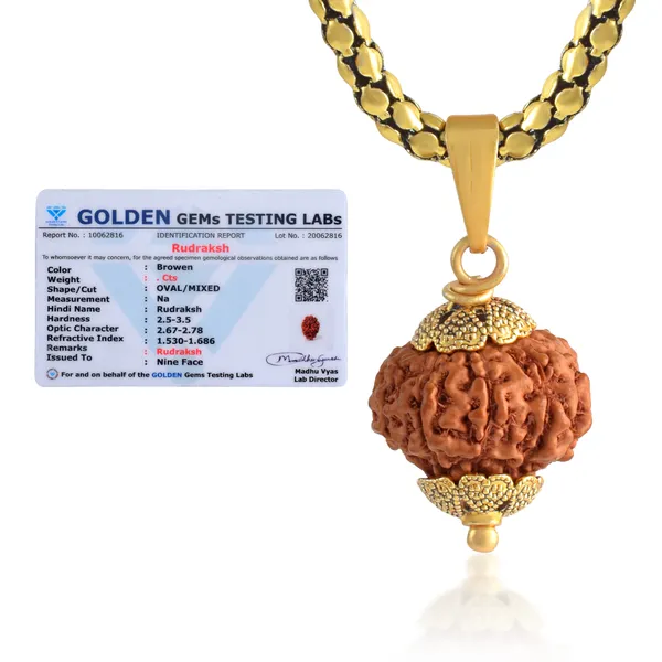 9_Mukhi_Rudraksha_Pendant_With_Chain_|_For_Men_&_Women_Natural_&_Certified