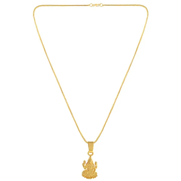 Gold_Plated_Handmade_Lakshmi_Chain_Pendant_Necklace