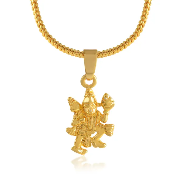 Gold_Plated_God_Hanuman_Pendant_with_Chain_|_For_Men_&_Women