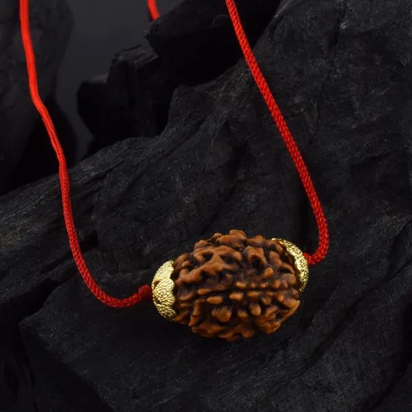 3_Mukhi_Nepali_Rudraksha_Gold_Plated_Pendant_With_Spetic_Crystal_Shivling_|_Astrological_Natural_&_Certified_for_Men_&_Women