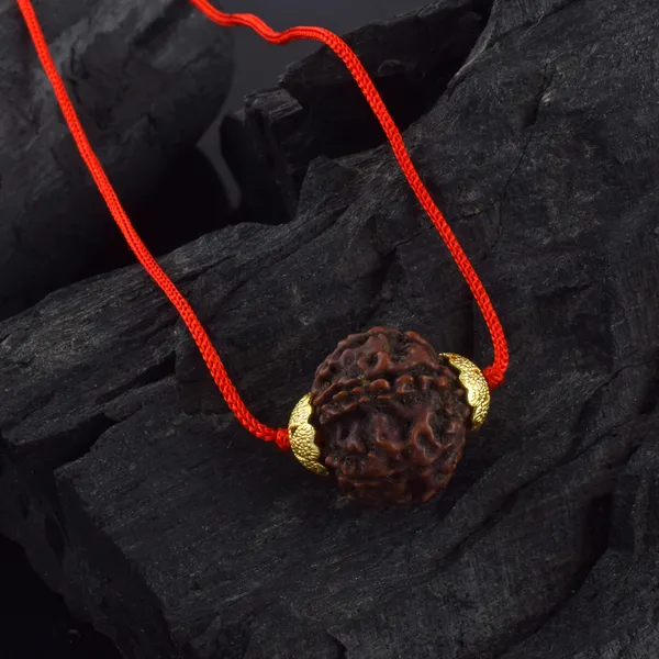 6_Mukhi_Nepali_Rudraksha_Gold_Plated_Pendant_With_Spetic_Crystal_Shivling_|_Astrological_Natural_&_Certified_for_Men_&_Women