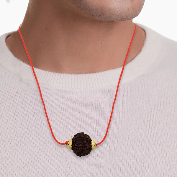 6_Mukhi_Nepali_Rudraksha_Gold_Plated_Pendant_With_Spetic_Crystal_Shivling_|_Astrological_Natural_&_Certified_for_Men_&_Women