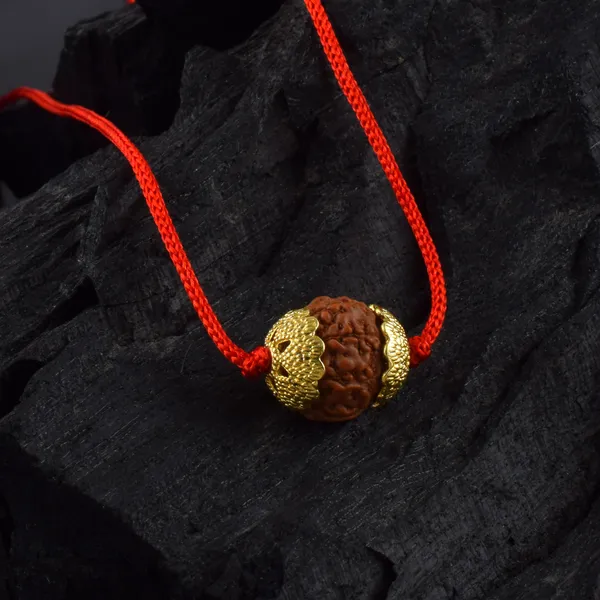 8_Mukhi_Nepali_Rudraksha_Gold_Plated_Pendant_With_Spetic_Crystal_Shivling_|_Astrological_Natural_&_Certified_for_Men_&_Women