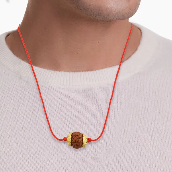 8_Mukhi_Nepali_Rudraksha_Gold_Plated_Pendant_With_Spetic_Crystal_Shivling_|_Astrological_Natural_&_Certified_for_Men_&_Women
