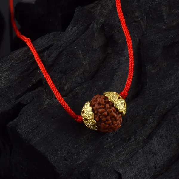 10_Mukhi_Nepali_Rudraksha_Gold_Plated_Pendant_With_Spetic_Crystal_Shivling_|_Astrological_Natural_&_Certified_for_Men_&_Women