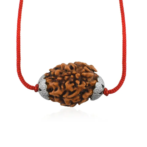 3_Mukhi_Nepali_Rudraksha_Silver_Plated_Pendant_With_Spetic_Crystal_Shivling_|_Astrological_Natural_&_Certified_for_Men_&_Women