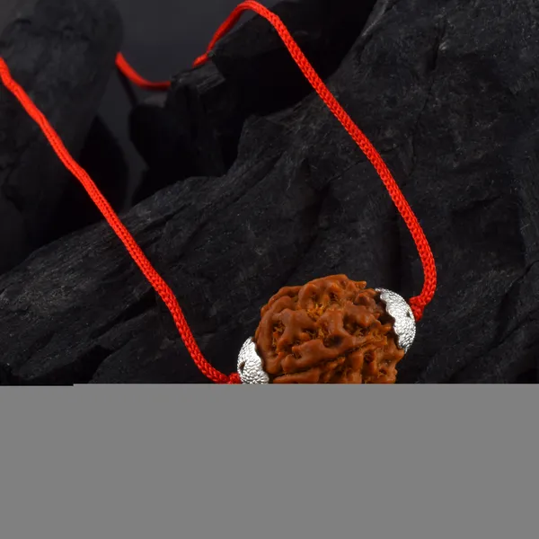 5_Mukhi_Nepali_Rudraksha_silver_Plated_Pendant_With_Spetic_Crystal_Shivling_|_Astrological_Natural_&_Certified_for_Men_&_Women