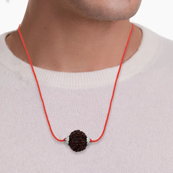 6_Mukhi_Nepali_Rudraksha_Silver_Plated_Pendant_With_Spetic_Crystal_Shivling_|_Astrological_Natural_&_Certified_for_Men_&_Women