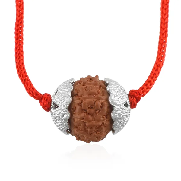 9_Mukhi_Nepali_Rudraksha_silver_Plated_Pendant_With_Spetic_Crystal_Shivling_|_Astrological_Natural_&_Certified_for_Men_&_Women