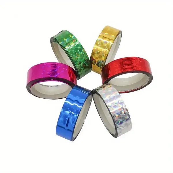 Multicolor_Holographic_Shining_Cello_Tapes_For_Diy_|_Art_&_Craft_|_Scrapbooking_|_Decoration_|_Gift_Wrapping_|_Birthday_Card_(2_Pcs_Each_Color)_(Pack_Of_12)