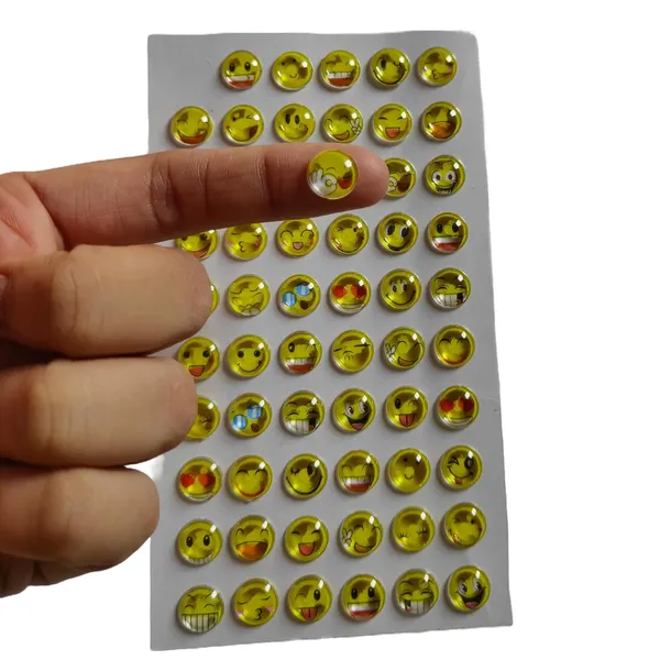 Yellow_Crystal_Smiley_Emoji_Face_Expression_Funny_Art_&_Craft_School_Teachers_Office_Stickers_(Sheet_Of_2)