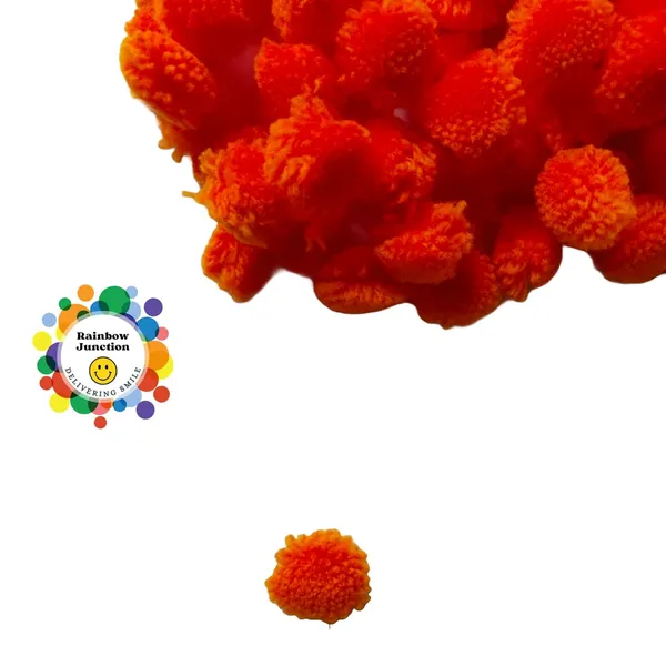 Orange_Round_Shaped_Soft_Fluffy_Pompom_For_Art_And_Craft_|_Party_Decoration_|_Kids_Craft_Project_(50_Pcs)