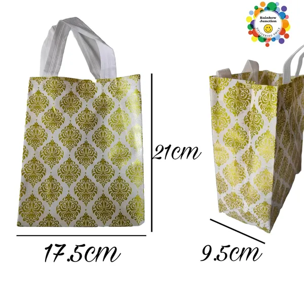 White_&_Golden_Non-Woven_Printed_Reusable_Eco-Friendly_Carry_Bags_With_Handle