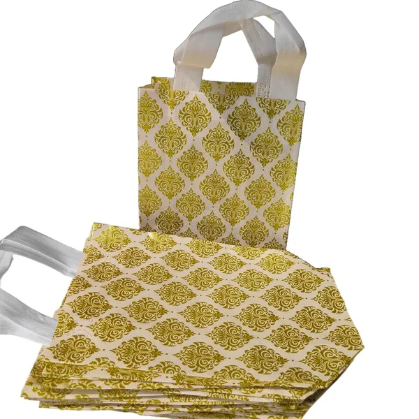 White_&_Golden_Non-Woven_Printed_Reusable_Eco-Friendly_Carry_Bags_With_Handle