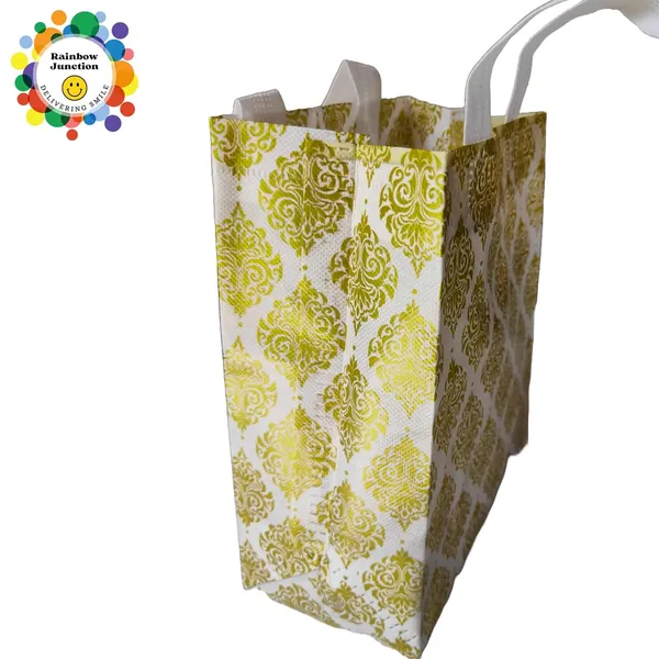 White_&_Golden_Non-Woven_Printed_Reusable_Eco-Friendly_Carry_Bags_With_Handle