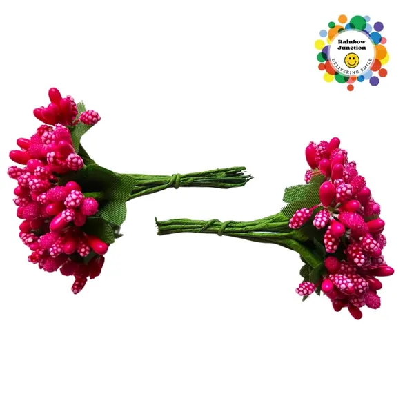 Pink_Artificial_Pollen_Flower_For_Diy_Craft_|_Jewellery_Making_|_Hair_Accessories_|_Home_Decoration