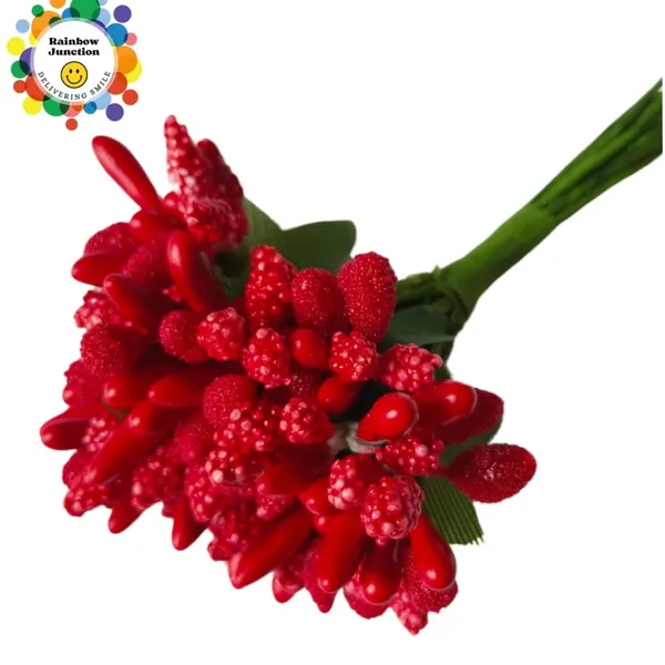 Red_Artificial_Pollen_Flower_For_Diy_Craft_|_Jewellery_Making_|_Hair_Accessories_|_Home_Decoration