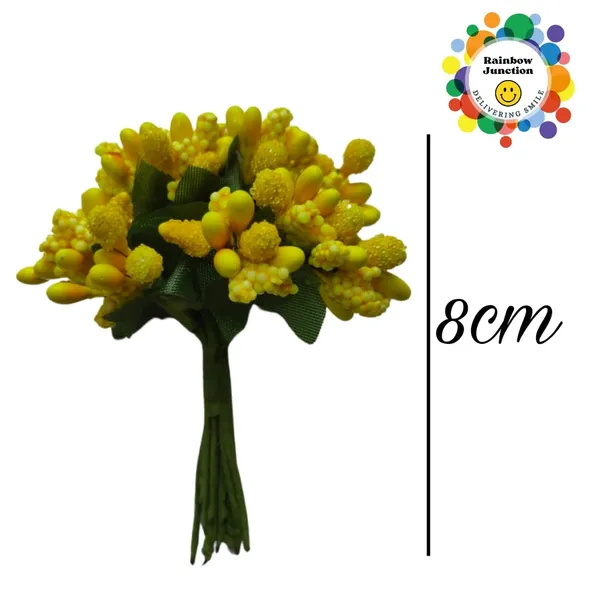 Yellow_Artificial_Pollen_Flower_For_Diy_Craft_|_Jewellery_Making_|_Hair_Accessories_|_Home_Decoration