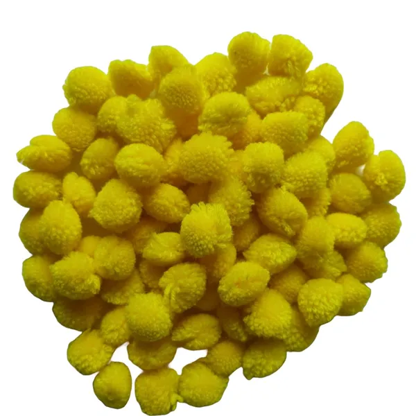 Yellow_Round_Shaped_Soft_Fluffy_Pompom_For_Art_And_Craft_|_Party_Decoration_|_Kids_Craft_Project_(50_Pcs)
